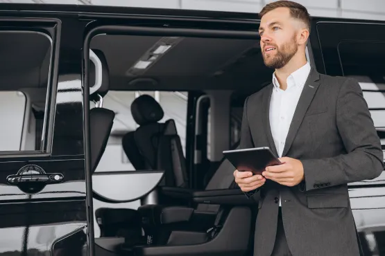 chauffeur haut de gamme transport van tarifs a nice